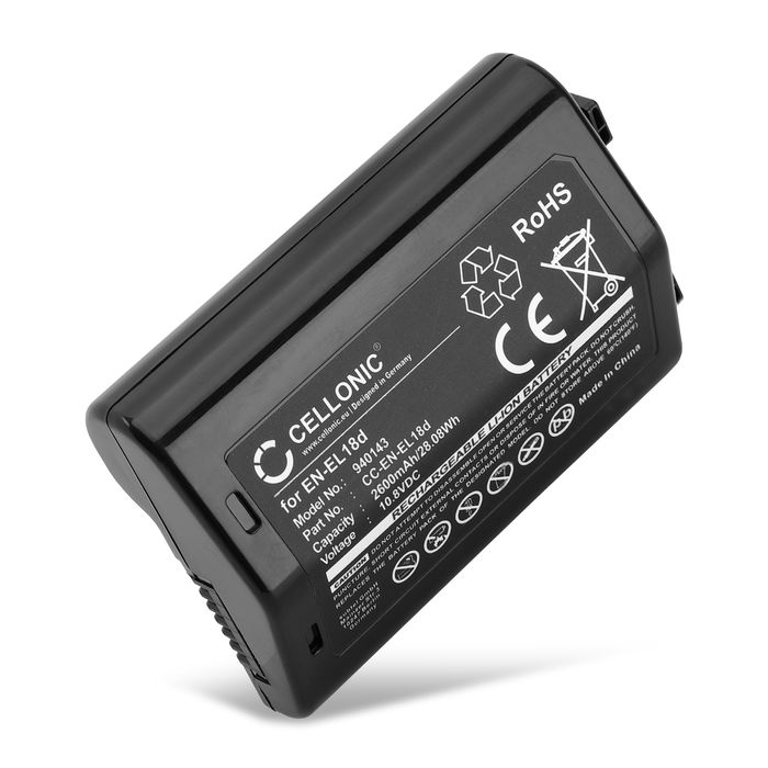 Kamera batteri til Nikon EN-EL18d nyt batteri 2600mAh eller som backup batteri