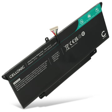 1x Batteri til Dell Latitude 7410 2-in-1, 7310, 7000 2-in-1, 7410 14 Touchscreen 2 in 1, 7CXN6, 7CXN6, CQCQ, JHT2H Bærbar computer - 6400mAh 7.7V 