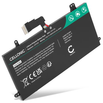 Batteri til Dell Latitude 12 5285, Latitude 12 5285 2-in-1, Latitude 5289, Latitude 5290 2-in-1 Bærbar computer - 4800mAh 7.6V 
