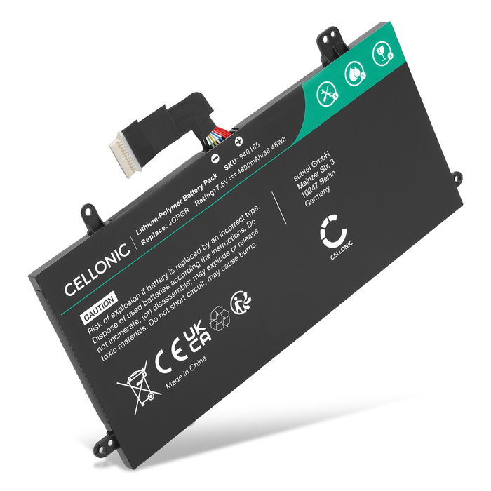 Batteri til Dell Latitude 12 5285, Latitude 12 5285 2-in-1, Latitude 5289, Latitude 5290 2-in-1 Bærbar computer - 4800mAh 7.6V 