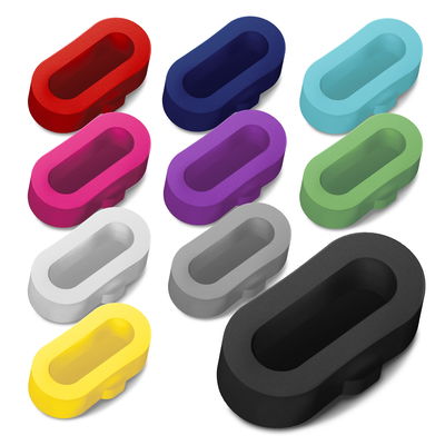10x subtel Beskytter til Garmin Fenix 6/6 Pro/Fenix 5/Venu 2/Forerunner 245/vivoactive 4 Anti Dust Plugs Silicone Charger Cover Cap Set - Sort