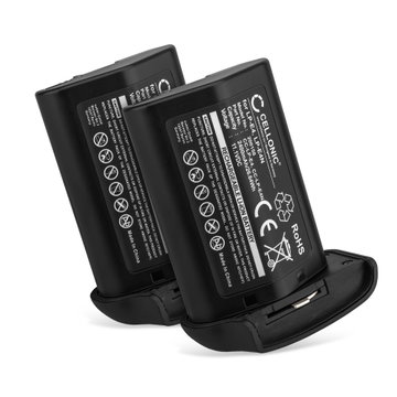 2x Batteri til Canon, 540EZ 550EX, EOS 1D C, Canon 1D Mark III, 1D Mark IV, 1Ds Mark III - LP-E4 2400mAh udskiftsningsbatteri