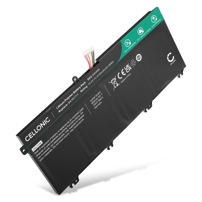 1x Batteri til ASUS FX503VD, ROG Strix GL503VM, Strix GL703VM, Strix GL503VD, GL503VD, GL703VD, Strix GL503GE, FX503VD, TUF FX705, B41N1711, 0B200-03050000, 0B200-03050100 Bærbar computer - 4150mAh 15.2V 