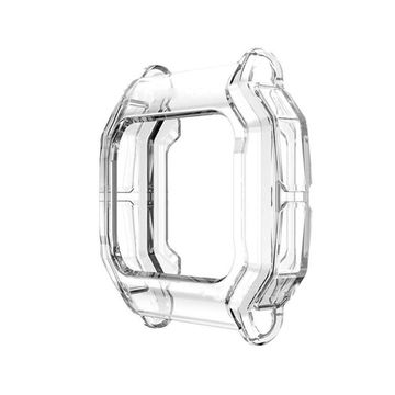 subtel Beskyttelsesetui til Amazfit Neo Fitness Tracker GPS Smart Watch Cover Smartwatch Corner Edge Protector Bumper Case Frame - Sort