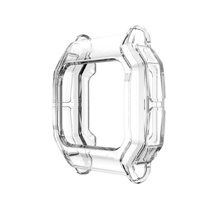 subtel Protective Case for Amazfit Neo Fitness Tracker GPS Smart Watch Cover Smartwatch Corner Edge Protector Bumper Case Frame - Black