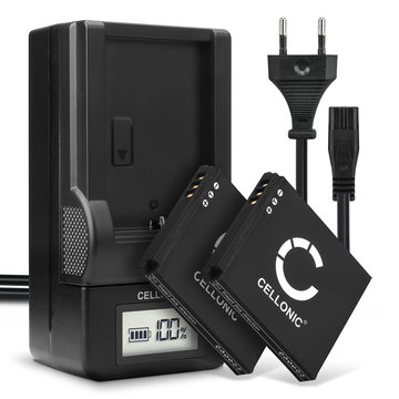 2x Kamera Batteri til Canon Legria Vixia Mini Digital IXUS 220 HS 60 70 75 80 IS 100 115 130 230 255 Elph 330 HS 300 100 SD750 SD1400 - NB-4L 850mAh + Oplader CB-2LV Udskiftsningsbatteri til kamera