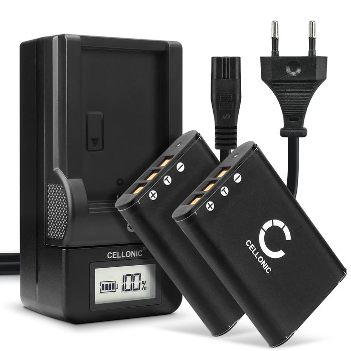 2x Kamera batteri til Nikon Coolpix S550 nyt batteri 600mAh eller som backup batteri + Oplader