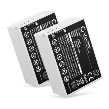2x Batteri til Canon PowerShot G12, PowerShot G11, PowerShot G10, PowerShot SX30 IS NB-7L (1050mAh, 7.4V) fra CELLONIC