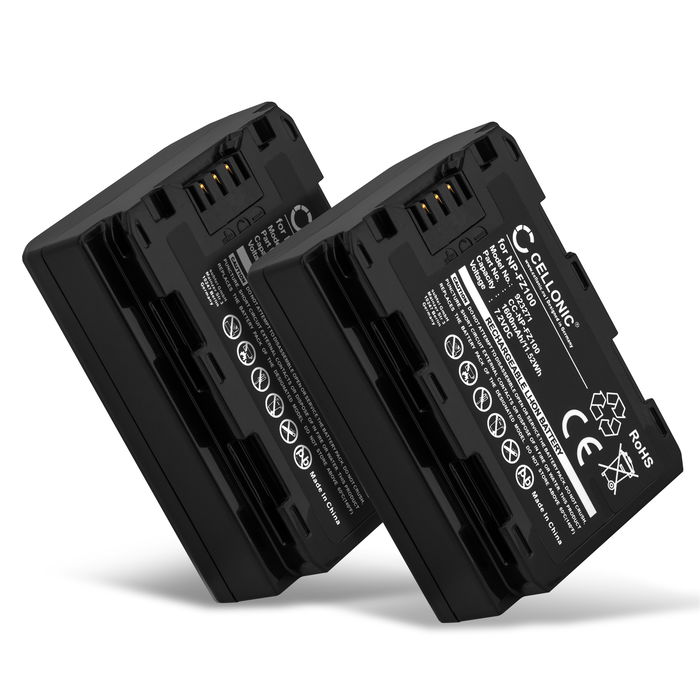 2x Kamera batteri til Sony Alpha 7 IV nyt batteri 1600mAh eller som backup batteri