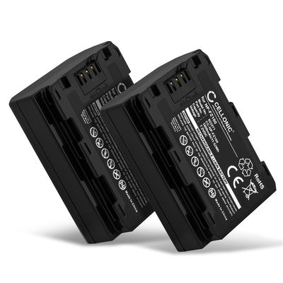 2x Batteri til Sony Alpha 7 IV Sony Alpha 6700 A6600 ILCE-6600 A7S III A9 (Alpha 9 / ILCE-9) NP-FZ100 (1600mAh, 7.2V) fra CELLONIC