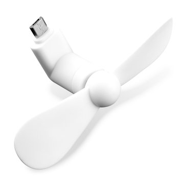 CELLONIC Micro-USB telefonventilator til Fin og kraftfuld Micro-B OTG Plug In Mobile Fan - hvid