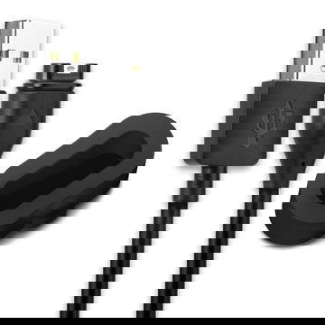 USB Kabel + Beskytter sort til Garmin Fenix 7, 6, 6 Pro, 6X Pro, Vivoactive 4, 4S, 3, Forerunner 945, 45, Venu 2 - Opladningskabel 1m 1A PVC Datakabel Sort