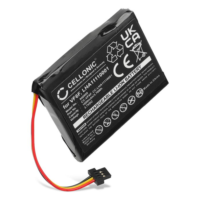 CELLONIC GPS Batteri til TomTom Start 52 VF6F, LHA11110001 1000mAh SatNav nyt Navigationsbatteri