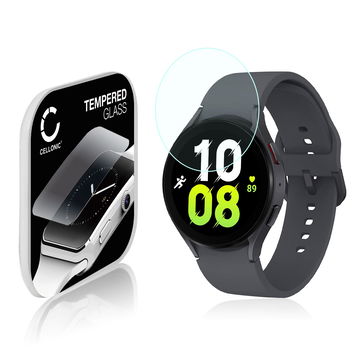 Skærmbeskytter glas Samsung Galaxy Watch 5 - 44mm (2.5D, 9H, 0,33mm, Full Glue) Screen Protector