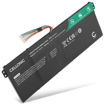 Batteri til Acer AC14B13J, AC14B18J, 3ICP5/57/80, KT.0040G.004, KT.0030G.004 Bærbar computer - 3600mAh 11.4V 