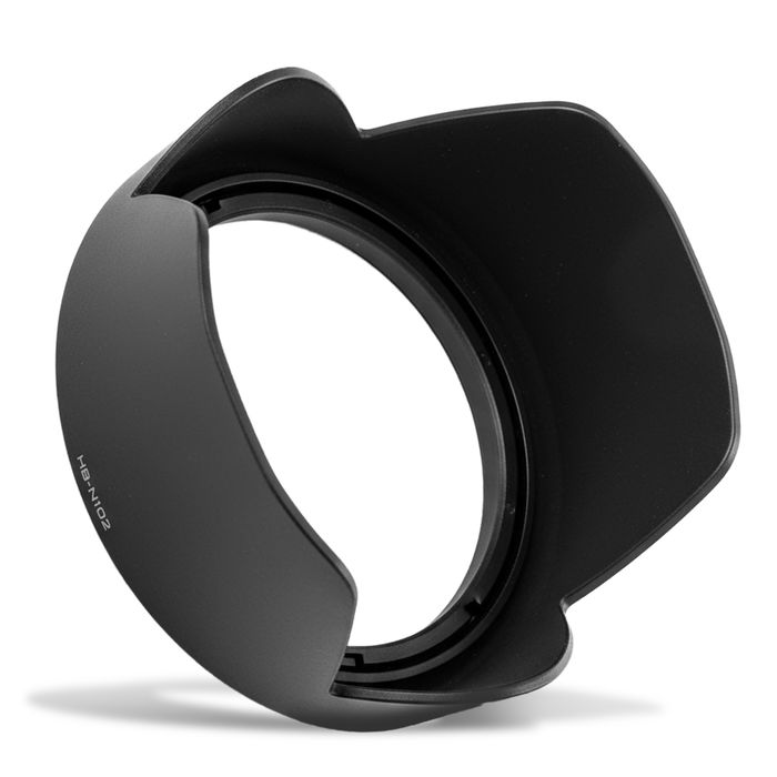 HB-N102 Kamera Modlysblænde til Nikon Nikkor VR 10-100 mm ƒ/4,5-5,6 – Plast bajonet blomst / kronblad Modlysblænde fra CELLONIC