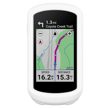 subtel Silikone Case til Garmin Edge Explore 2 Cover - Beskyttende Bumper Shell Skin Shockproof Rubber Housing for GPS SatNav Sat Navi Navi - hvid