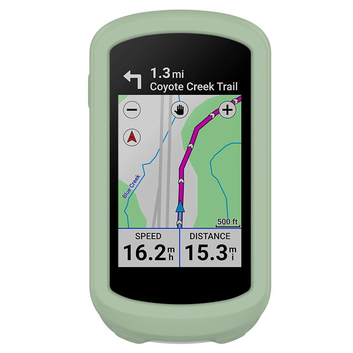 subtel Silicone Case for Garmin Edge Explore 2 Cover - Protective Bumper Shell Skin Shockproof Rubber Housing for GPS SatNav Sat Nav Navi - Green