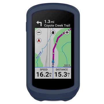 subtel Silikone Case til Garmin Edge Explore 2 Cover - Beskyttende Bumper Shell Skin Shockproof Rubber Housing for GPS SatNav Sat Navi Navi - Mørkeblå