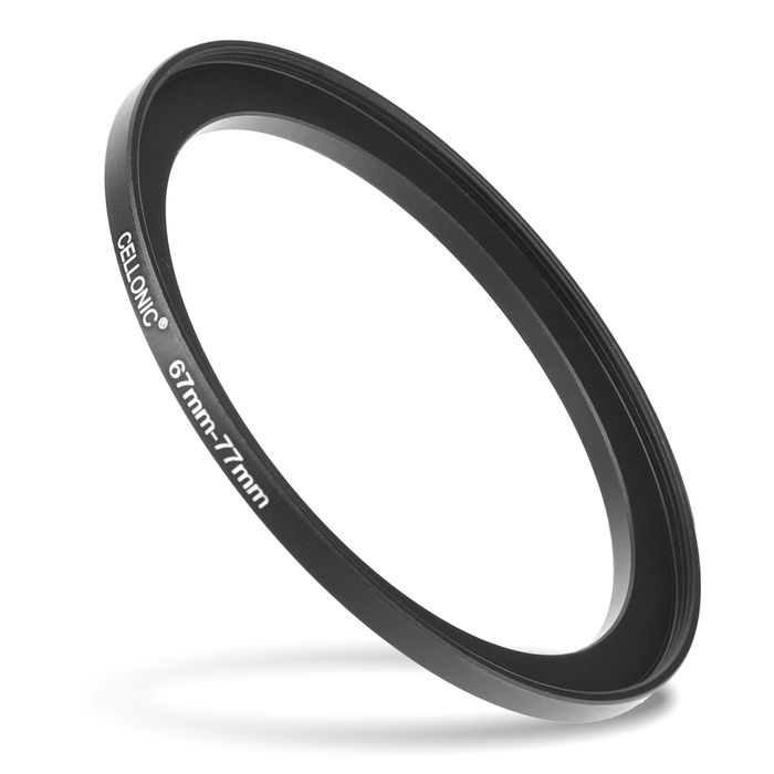 CELLONIC 67mm to 77mm Step Up Ring – Lens Filter & Hood Stepping Up Adapter Ring Mount Adapter for Canon, Nikon, Sony, Fuji, Olympus Camera Lenses