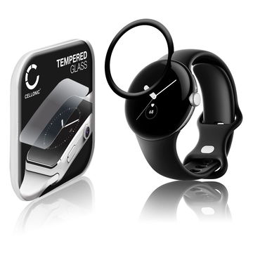 Skærmbeskytter glas Google Pixel Watch (3D Full Cover, 9H, 0,33mm, Full Glue) Screen Protector