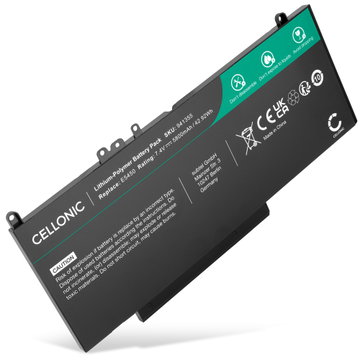 Batteri til Dell Latitude E5550, E5450, E5250, 3160, 3150 Bærbar computer - 5800mAh 7.4V 