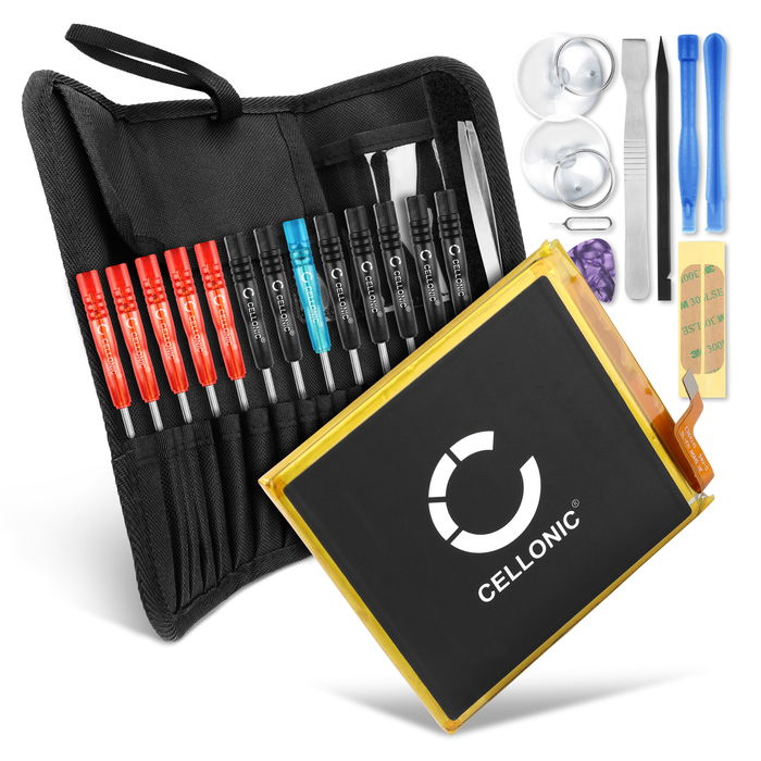 Motorola edge 20 Pro Batteri 3900mAh + 23-dels værktøj sæt fra Cellonic