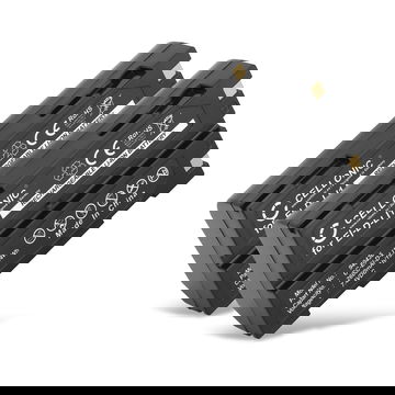 2x Batteri til HP Photosmart C912 / Pentax EI-2000, EI-D-LI1 / Trimble R4, R6, R7, R8 - Reservebatteri EI-D-LI1 2600mAh udskiftsningsbatteri