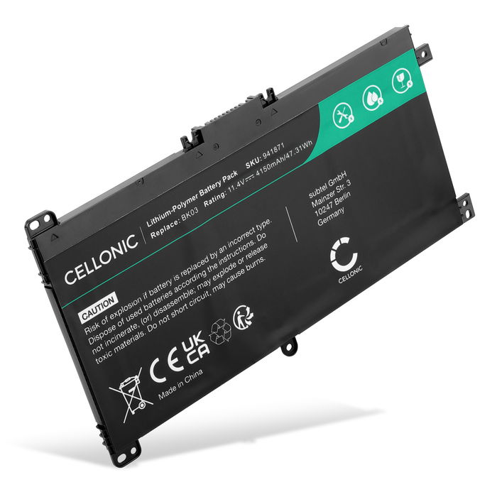 Batteri til HP Pavilion x360 14-BA, Pavilion x360 14 Bærbar computer - 4150mAh 11.4V 