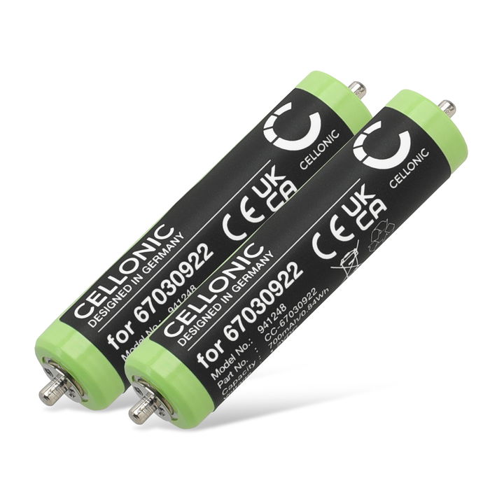 2x Braun 390cc Batteri 700mAh fra Cellonic