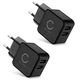 2x USB-oplader