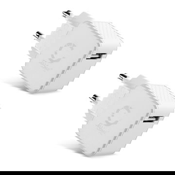 USB Oplader til Apple iPhone 17, 16, 15, 17 Pro Max, 16 Pro, 16 Pro Max, 13, 17 Pro, 16e, 15 Pro, 12, 11, 13 Pro, AirPods Pro Samsung Galaxy S24, S25 Ultra, S25, S24 Ultra Google Pixel 9 med 5W - 1A USB hurtigoplader Strømstik til socket Opladningsadapter