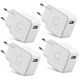 4x USB-oplader