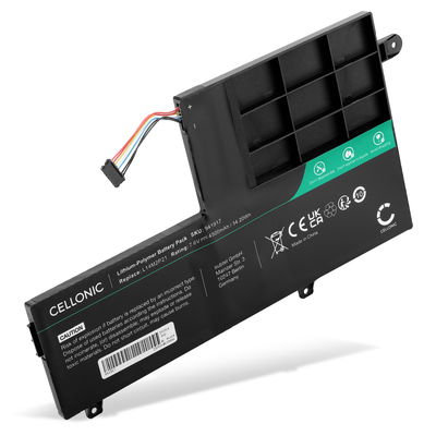 Batteri til Lenovo Yoga 500-14IBD, 14ISK, 15ISK, 151BD, 15IBD, IdeaPad 320-15IKBRN, 500S-14ISK Bærbar computer - 4500mAh 7.6V 