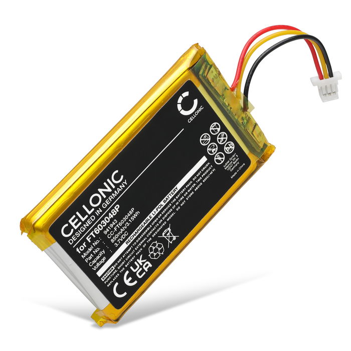 Battery til SteelSeries Arctis 9X, PDP LVL50 850mAh 3.7V fra CELLONIC