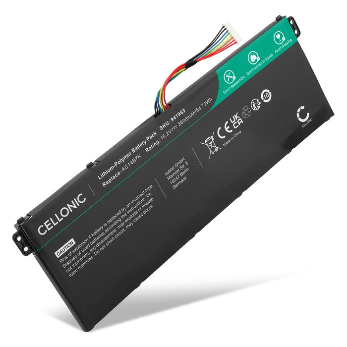 Acer Swift 3 SF314-51 Batteri 3600mAh fra Cellonic