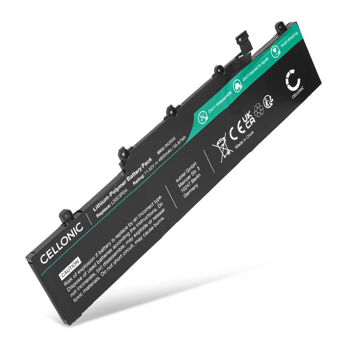Batteri til Lenovo ThinkPad E14 Gen 2, Gen 3, Gen 4 ThinkPad E15 Gen 2, Gen 3, Gen 4 Bærbar computer - 4850mAh 11.52V 
