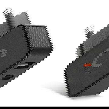 USB og USB C oplader - Dobbelt USB til væg stikkontakt netadapter med EU europæisk stik 20W PD 18W QC Hurtigopladning Dual Port strømforsyning til iPhone, Samsung, iPad, Huawei - Sort