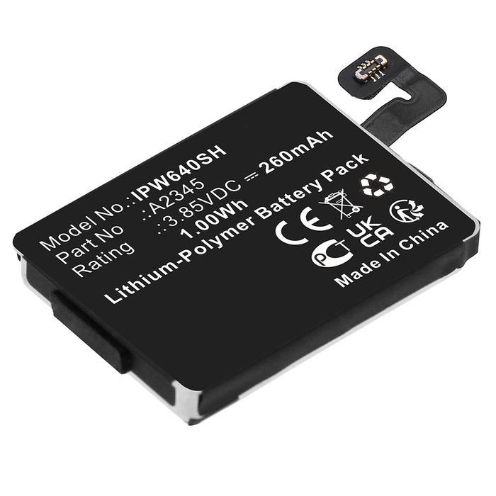 Battery for Apple Watch 6 - 40mm - A2345 (260mAh) Replacement battery
