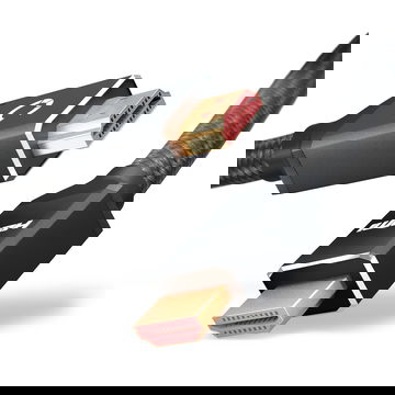 HDMI-kabel 2.1 Ultra High Speed 4K/8K @60hz, 4K @120hz, 48Gbps eARC QFT QMS DSC han til han 24k guldbelagt 3 m lang HDMI-ledning til soundbar, HD-tv, PS4, PS5, Xbox, switch