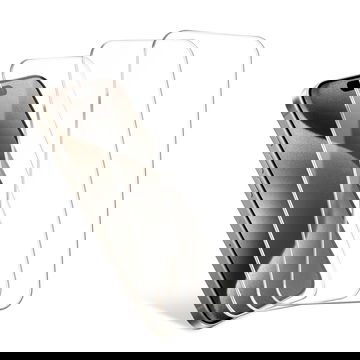 Apple iPhone 15 Pro, 3 x skærmbeskytter 6,7 2.5D Case-friendly 9H 0,33mm Full Glue, skærmbeskytter hærdet glas