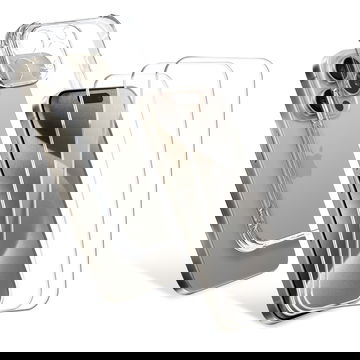 Apple iPhone 15 Pro, 1 x beskyttelsesetui af gennemsigtig TPU og 3 x skærmbeskyttelsesglas 6,1 2.5D Case-friendly 9H 0,33mm Full Glue, skærmbeskyttelsesglas af hærdet glas