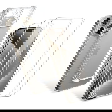 Apple iPhone 15 Pro Max, 1 x beskyttelsesetui i gennemsigtig TPU og 3 x skærmbeskyttelsesglas 6,7 2,5D Case-friendly 9H 0,33mm Full Glue, skærmbeskyttelsesglas i hærdet glas