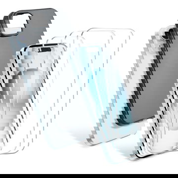 Apple iPhone 15 Plus, 1 x beskyttelsesetui sort TPU og 3 x skærmbeskyttelsesglas 6,7 2.5D Case-friendly 9H 0,33mm Full Glue, skærmbeskyttelsesglas hærdet glas