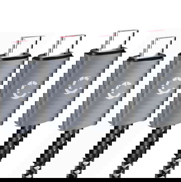 Universelt USB C Type C til USB C Type C Data- og opladningskabel til mobiltelefoner, tablets, GPS, højttalere - 3A (PD 100W) Hurtig dataoverførsel 1m Nylon Opladerkabel - Grå / Sort