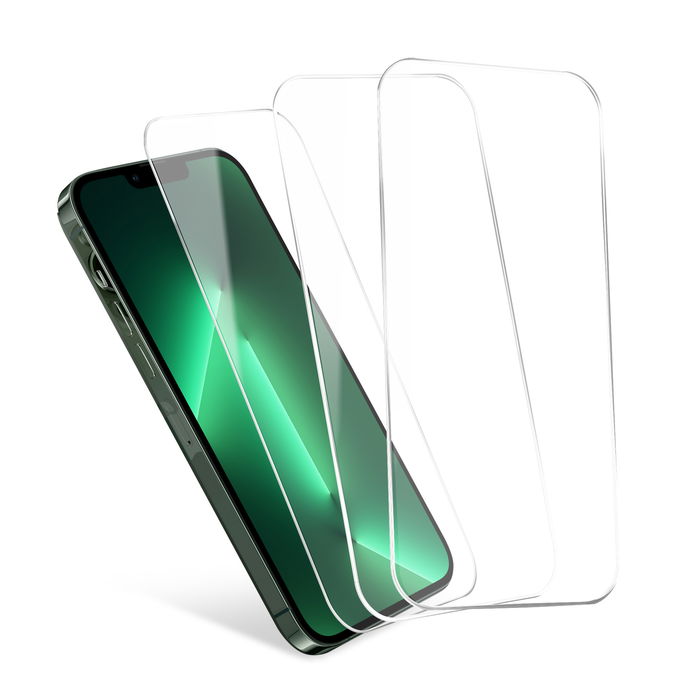 3x CELLONIC iPhone 13 / Pro skærmbeskytter - 6,1" telefonskærmcover 2,5D fuldlimning ultratyndt 9H hærdet glas beskyttende smartphone-skærmbeskyttelse
