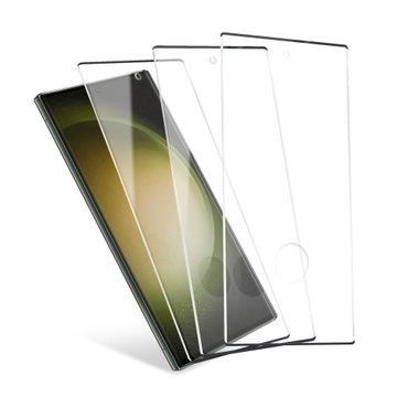 3x CELLONIC Samsung Galaxy S23 Ultra 5G Screen Protector - 6.8" Phone Screen Cover 3D Ultra Thin 9H Tempered Glass Protective Smartphone Display Guard