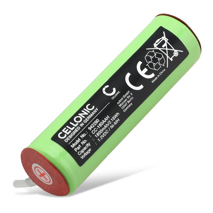 Battery til Braun Micron Vario 3, 3020, 4520, 5414, 5424, 6520, 7570, 7765, 8595, 8995 1800mAh fra CELLONIC