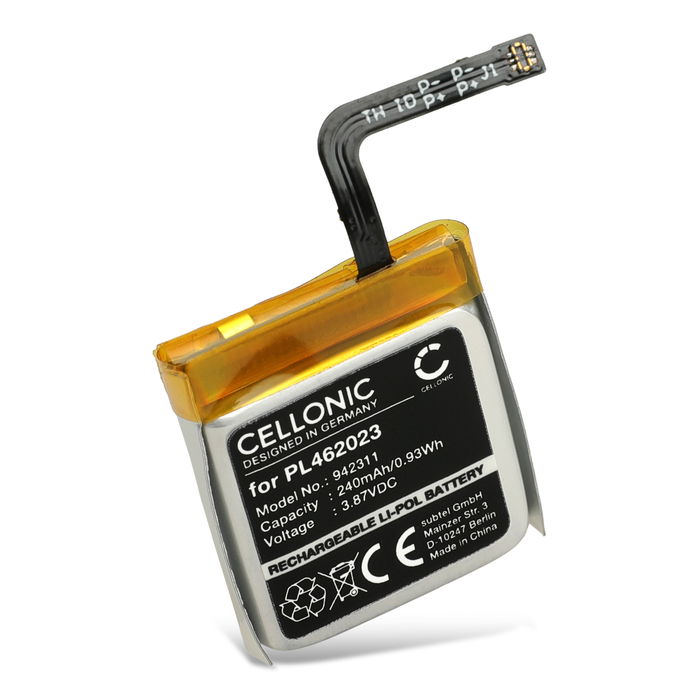 Batteri til Smartwatch Amazfit GTS 3, A2035 - PL462023 (240mAh) Erstatningsbatteri til Amazfit Smartwatch