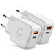 2x USB-oplader
